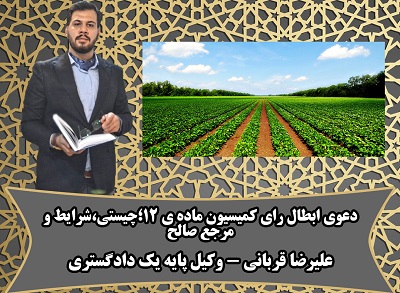 ابطال رای کمییسون ماده‌ی12